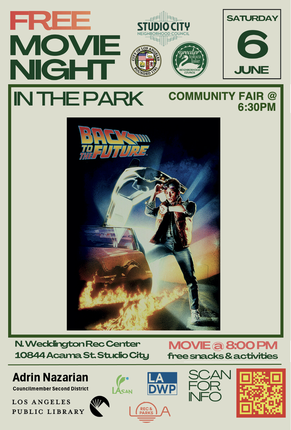 Movies in the Park Highlights